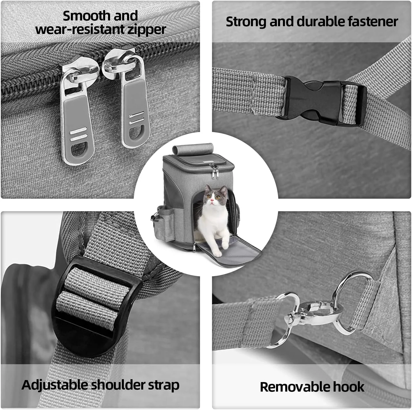 Airline Approved Pet Carrier Suitcase & Travel Backpack for Cat & Dog - Image 4