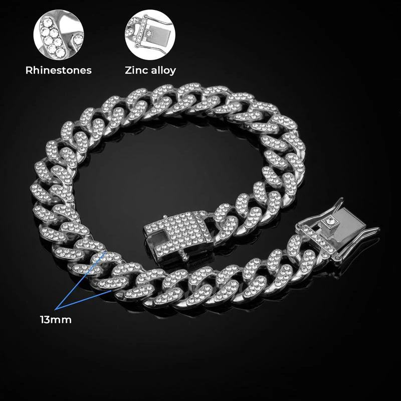Best Adjustable Diamond & Rhinestone Pet Collar for Dogs & Cats - Image 5