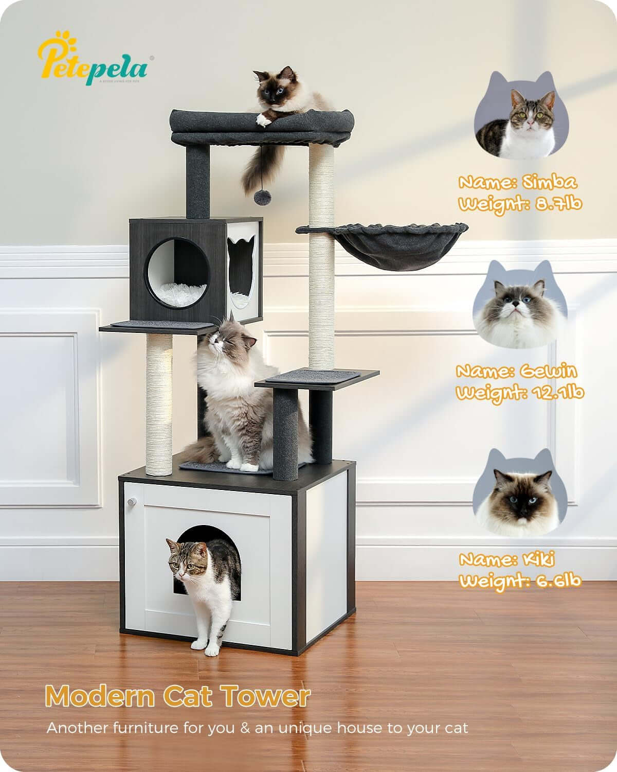 Best Affordable Multi-Cat Tree & Climbing Tower with Scratching Posts - Image 7