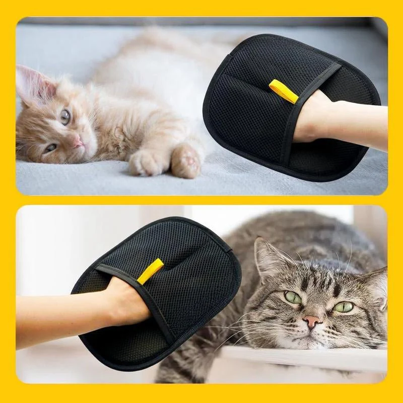 Gentle Pet Hair Remover Grooming Glove for Dogs & Cats - Image 7