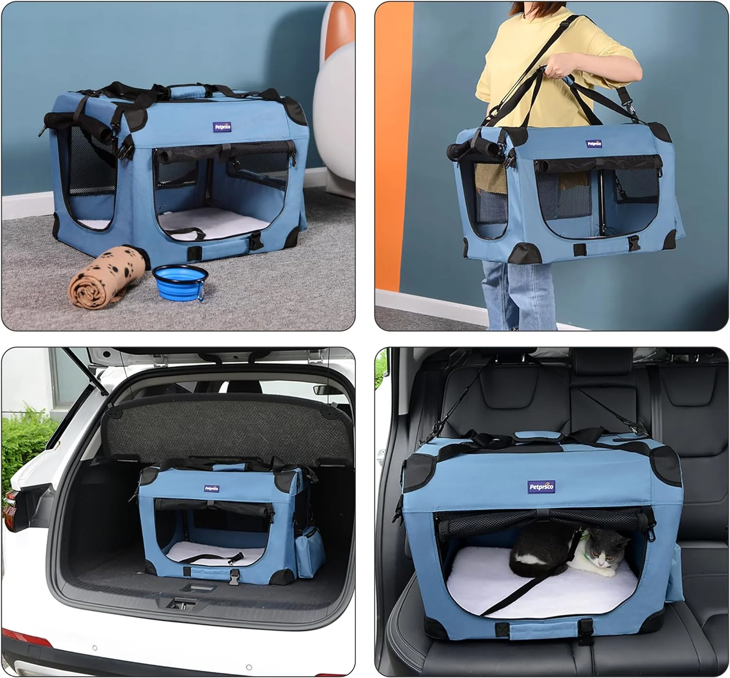 Portable Collapsible Dog Crate & Travel-Friendly Pet Carrier - Image 4