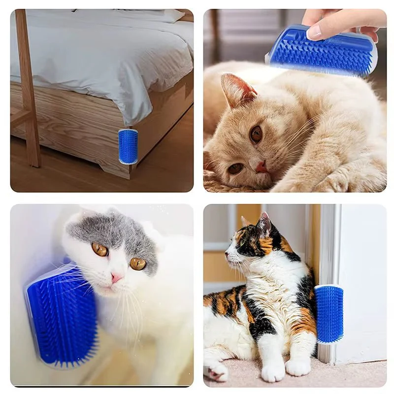 Self-Grooming Cat Corner Brush & Massage Station - Image 4